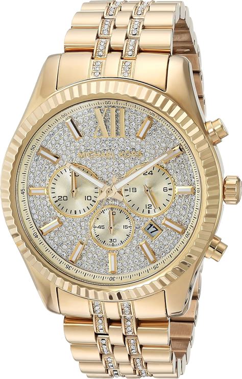 men's gold watch michael kors